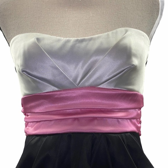 RUBY Rox Colorblock Strapless Mini Dress Size 3 - Picture 11 of 11